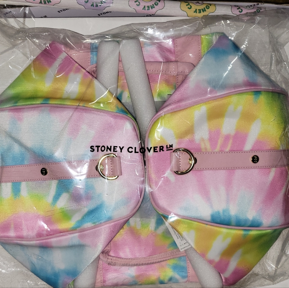 Stoney Clover Lane Pastel Tie-Dye Nylon Duffle Bag mini - Picture 3 of 4